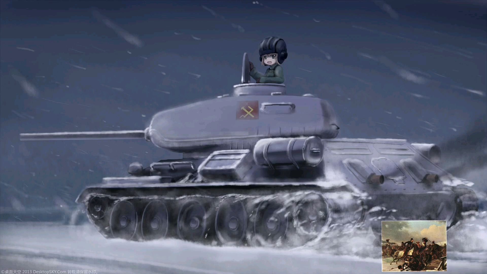 【少女与战车】各国院校代表歌曲OST 喀秋莎Катюша